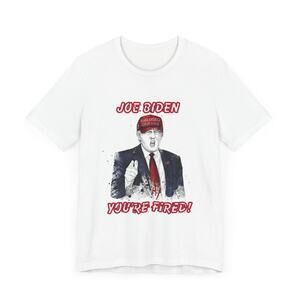 Trump "Joe Biden, YOU'RE FIRED!" Scribble Art - Unisex T-Shirt
